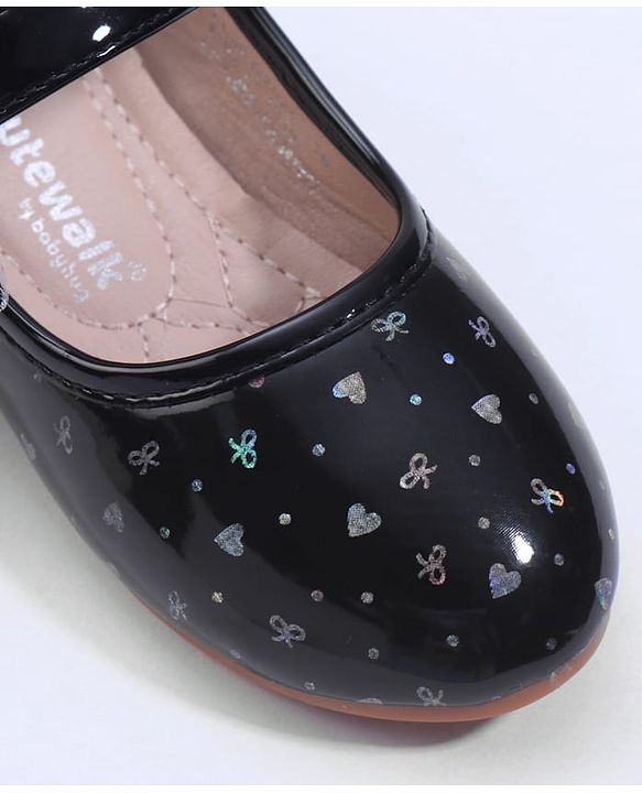 Cute Walk by Babyhug Velcro Closure Ballerina With Butterfly Applique - Pink