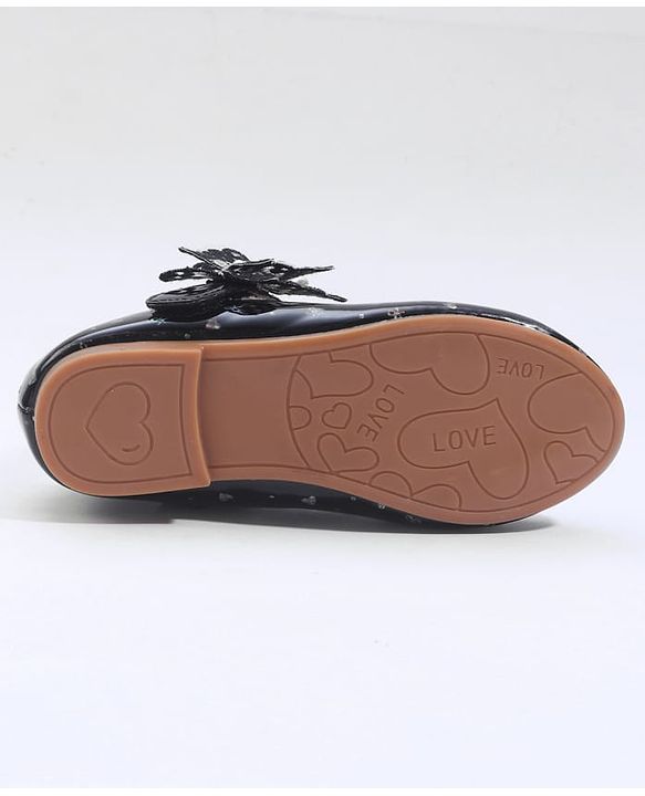 Cute Walk by Babyhug Velcro Closure Ballerina With Butterfly Applique - Pink