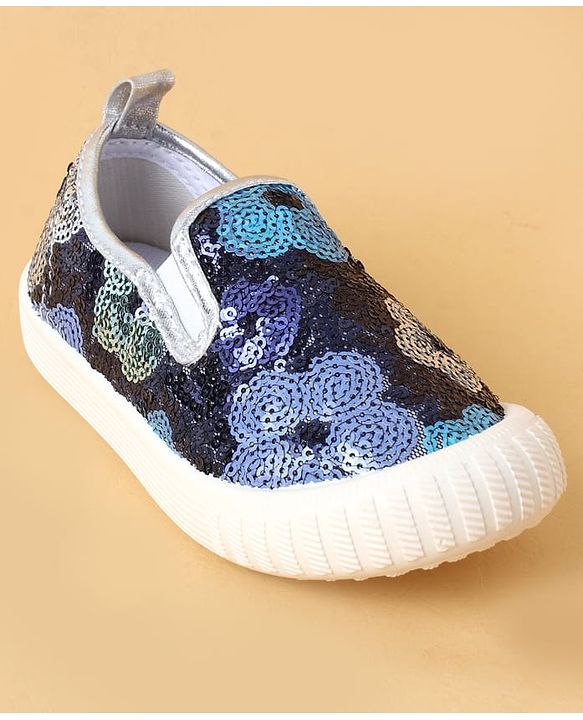Cute Walk by Babyhug Casual Shoes With Sequin Detailing - Golden