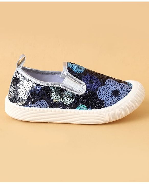 Cute Walk by Babyhug Casual Shoes With Sequin Detailing - Golden