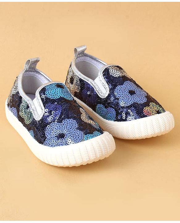 Cute Walk by Babyhug Casual Shoes With Sequin Detailing - Golden
