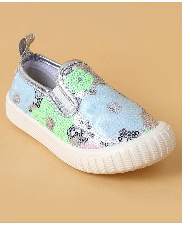 Cute Walk by Babyhug Casual Shoes With Sequin Detailing - Golden