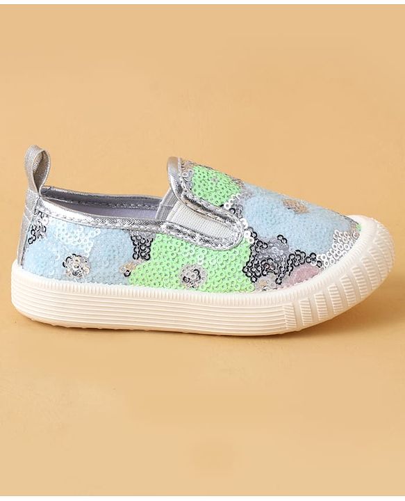 Cute Walk by Babyhug Casual Shoes With Sequin Detailing - Golden