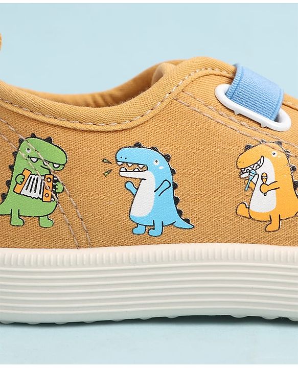 Cute Walk by Babyhug Slip On Casual Shoes With Dino Print - Red