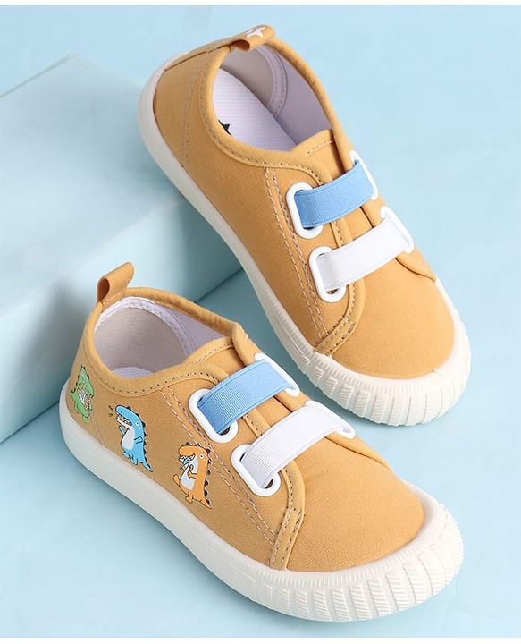 Cute Walk by Babyhug Slip On Casual Shoes With Dino Print - Red