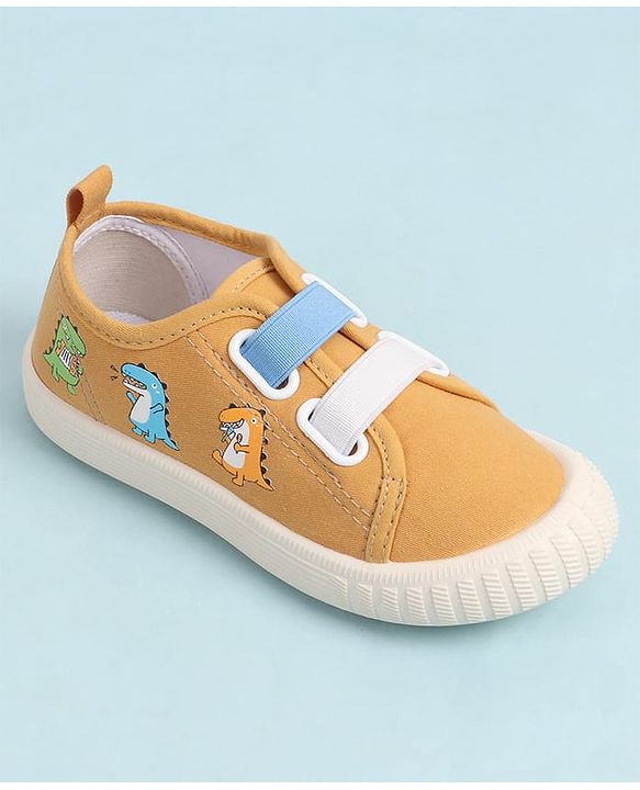 Cute Walk by Babyhug Slip On Casual Shoes With Dino Print - Red