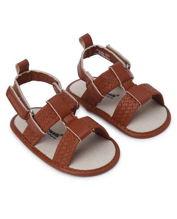 Cute Walk by Babyhug Velcro Closure Solid Booties - White