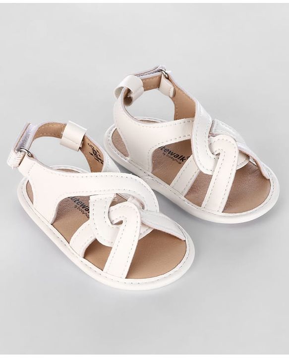 Cute Walk by Babyhug Velcro Closure Striped Booties - Pink