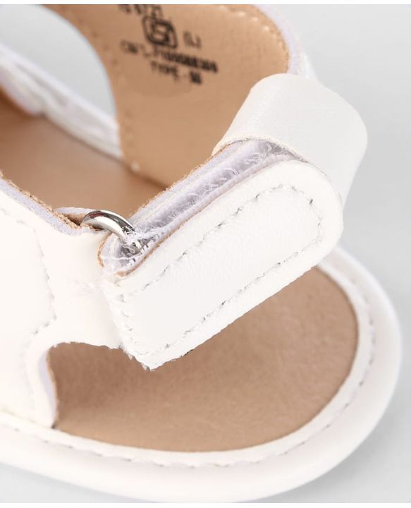 Cute Walk by Babyhug Velcro Closure Striped Booties - Pink