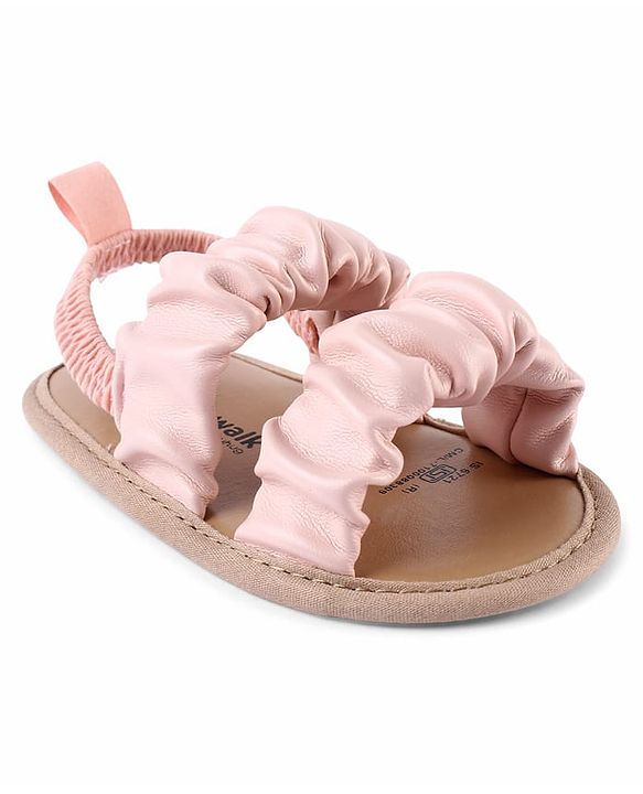 Cute Walk by Babyhug Booties  with Back Strap - Pink