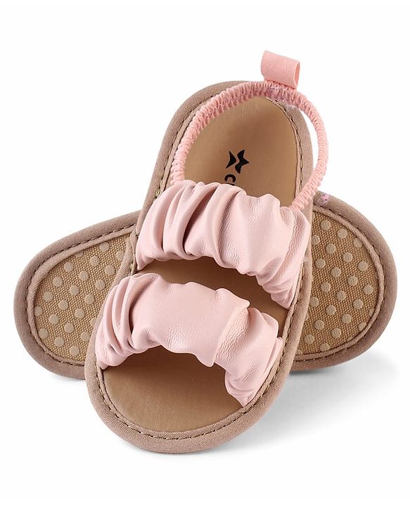 Cute Walk by Babyhug Booties  with Back Strap - Pink