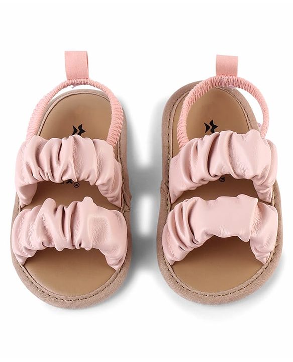 Cute Walk by Babyhug Booties  with Back Strap - Pink