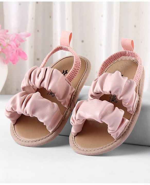 Cute Walk by Babyhug Booties  with Back Strap - Pink