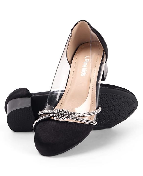 Pine Kids Slip On Embellished Ballerina - Black