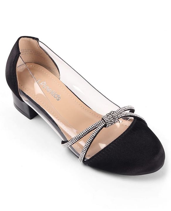 Pine Kids Slip On Embellished Ballerina - Black