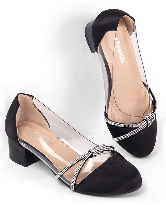 Pine Kids Slip On Embellished Ballerina - Black