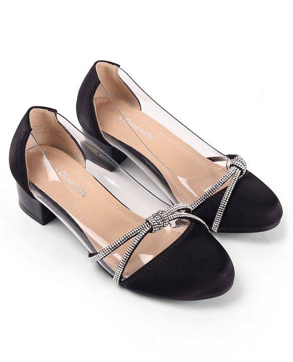 Pine Kids Slip On Embellished Ballerina - Black