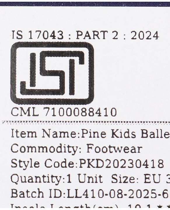 Pine Kids Slip On Embellished Ballerina - Black