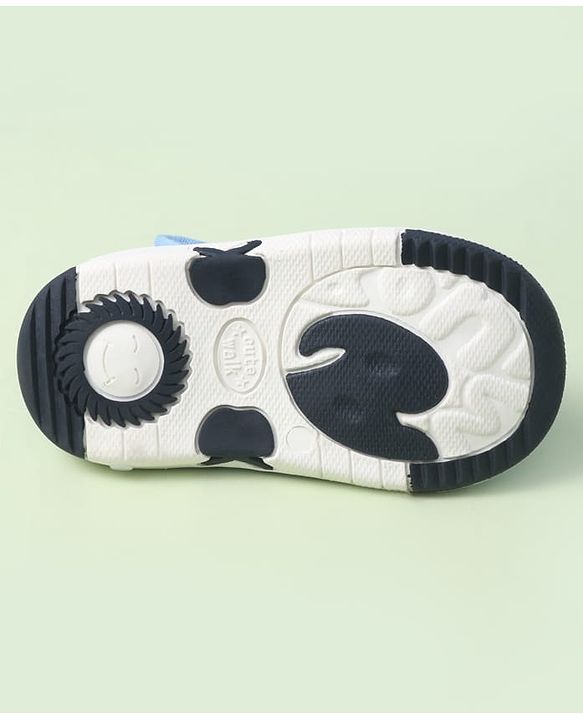 Cute Walk by Babyhug Sandals With Velcro Closure & Dino Applique - Navy Blue