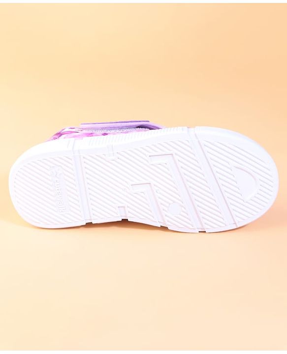 Cute Walk by Babyhug Velcro Closure Casual Shoes With Butterfly Print - Fuchsia
