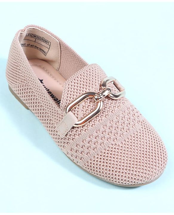 Cute Walk by Babyhug Slip On Solid Ballerina - Beige