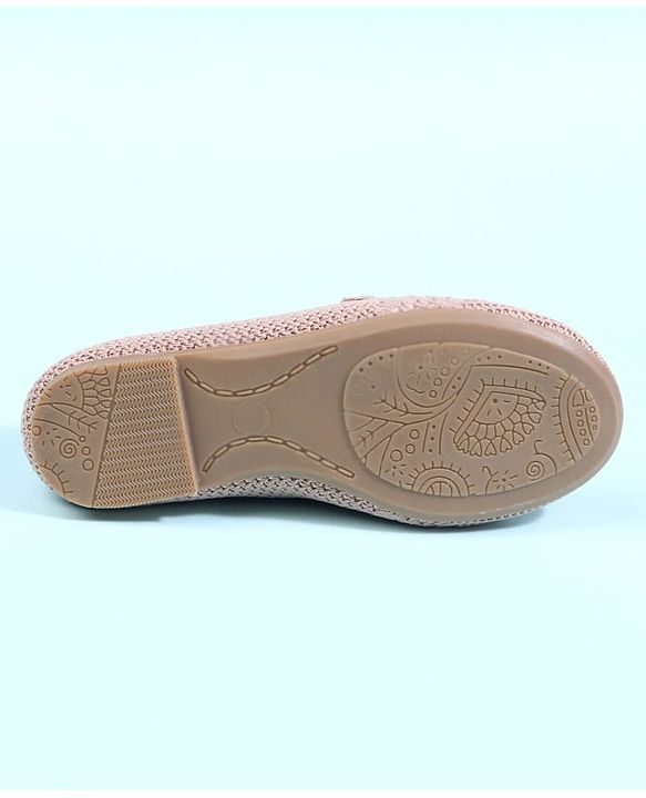 Cute Walk by Babyhug Slip On Solid Ballerina - Beige