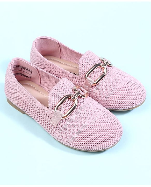 Cute Walk by Babyhug Slip On Solid Ballerina - Beige
