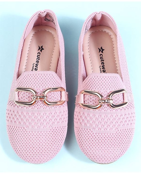 Cute Walk by Babyhug Slip On Solid Ballerina - Beige