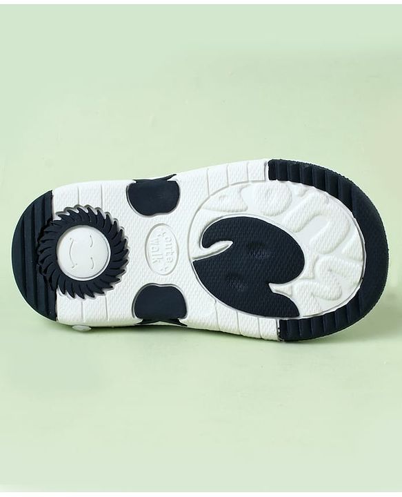 Cute Walk by Babyhug Velcro Closure Sandals with Star Print & Horse Applique - Light Blue