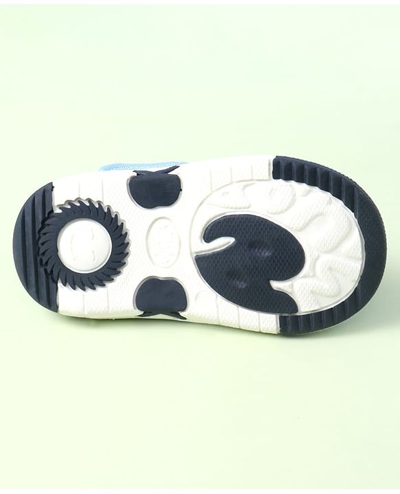 Cute Walk by Babyhug Velcro Closure Sandals with Ship Applique - Light Blue