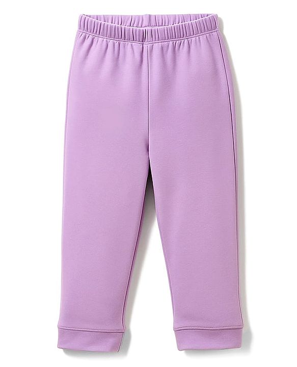 Babyhug Disney Single Jersey Knit Full Sleeves Night Suit With Winnie The Pooh Graphics - Lavender