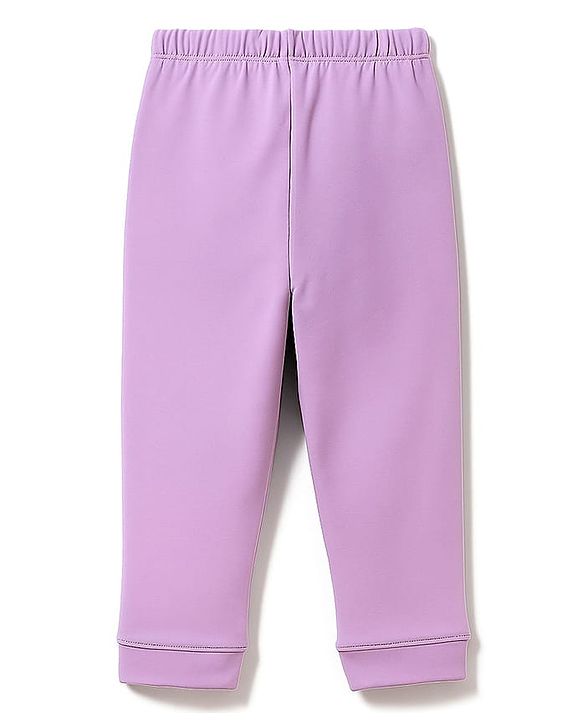 Babyhug Disney Single Jersey Knit Full Sleeves Night Suit With Winnie The Pooh Graphics - Lavender