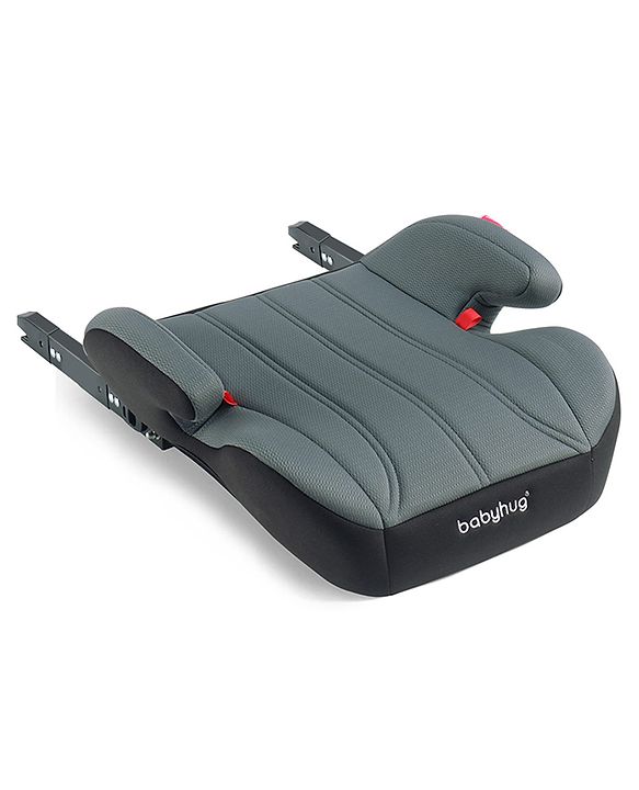 Babyhug ISOFIX Booster Seat | Forward Facing (2236kg) | Age group 3 (6 - 12 year Old) ECE R44/04 |Black & Grey