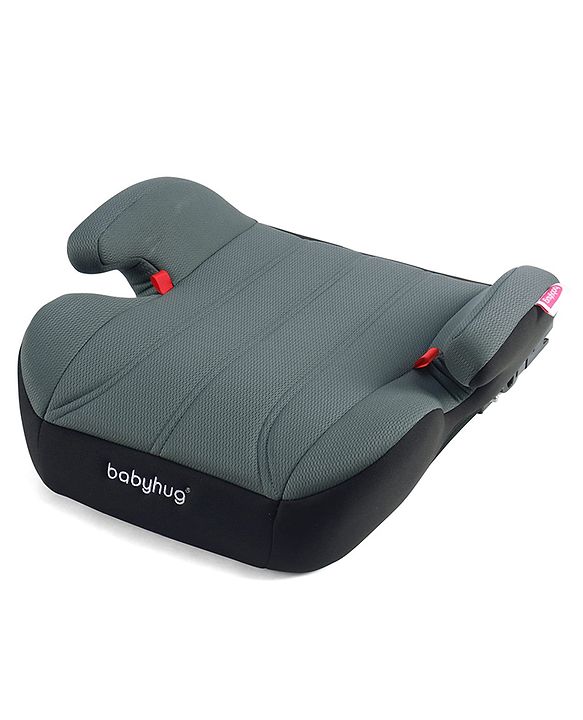 Babyhug ISOFIX Booster Seat | Forward Facing (2236kg) | Age group 3 (6 - 12 year Old) ECE R44/04 |Black & Grey