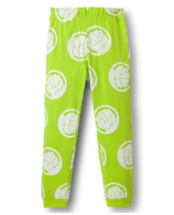 Pine Kids Single Jersey Knit Full Sleeves Night Suit With Hulk Graphics - Navy Blue & Green