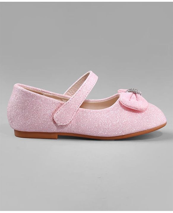 Cute Walk by Babyhug Ballerina with Bow Applique - Pink