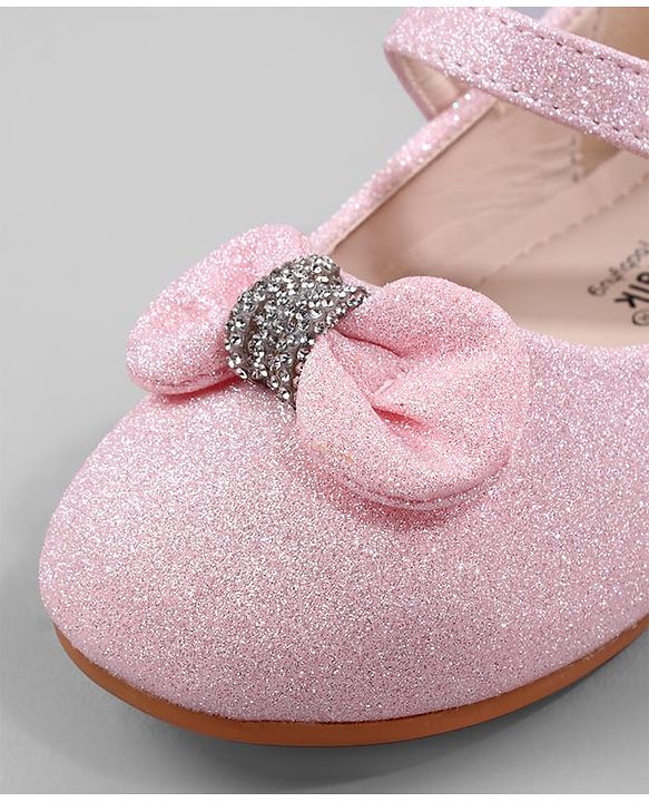 Cute Walk by Babyhug Ballerina with Bow Applique - Pink