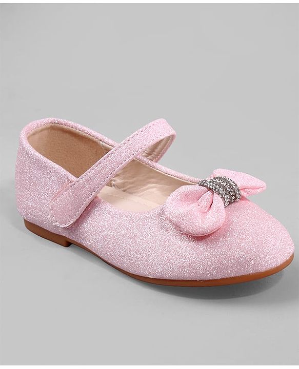 Cute Walk by Babyhug Ballerina with Bow Applique - Pink