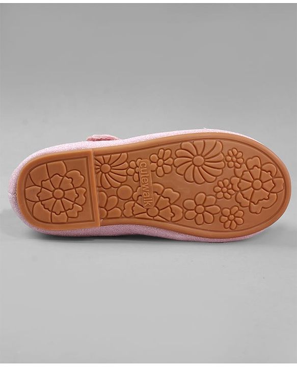 Cute Walk by Babyhug Ballerina with Bow Applique - Pink