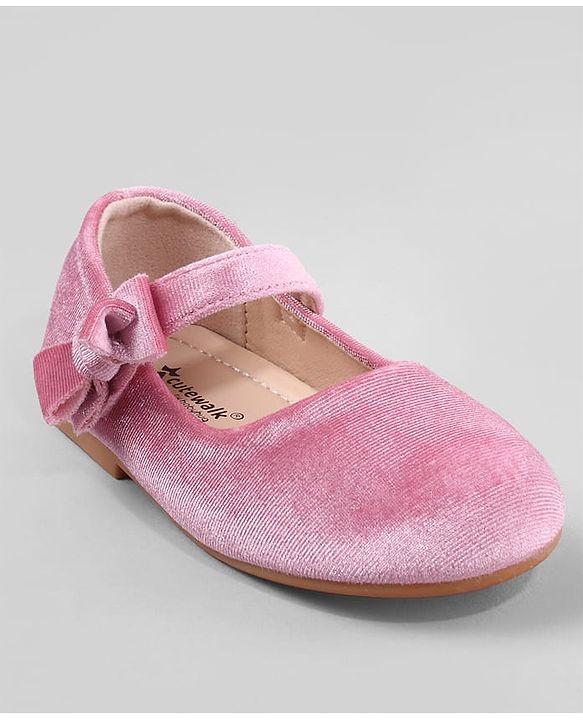Cute Walk by Babyhug Ballerina with Velcro Closure - Pink