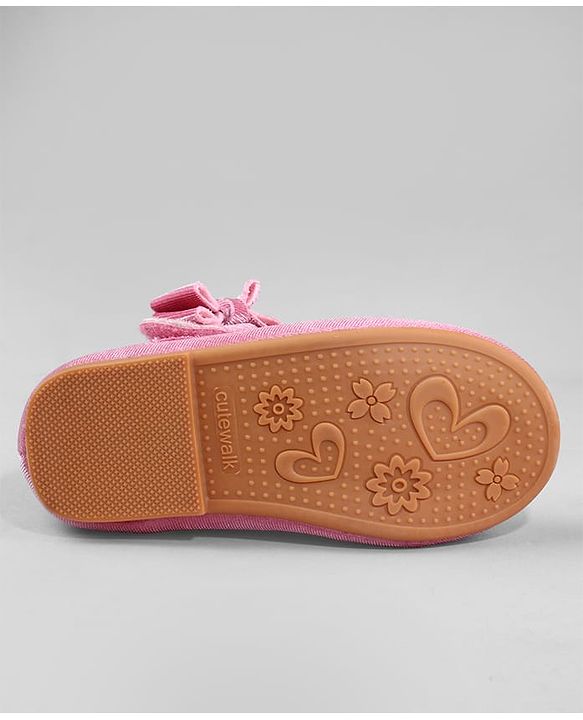 Cute Walk by Babyhug Ballerina with Velcro Closure - Pink