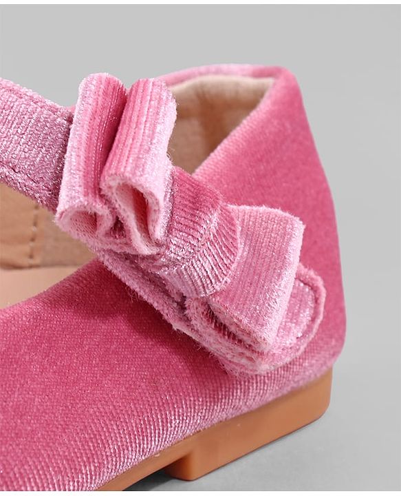 Cute Walk by Babyhug Ballerina with Velcro Closure - Pink