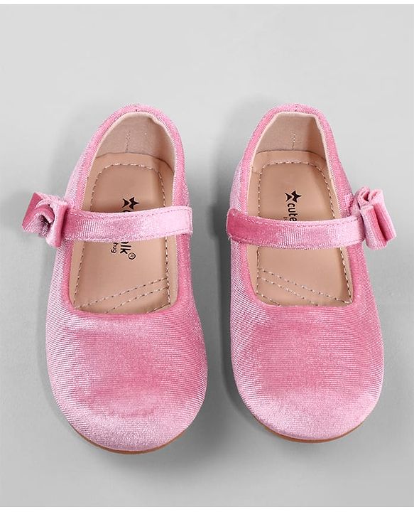 Cute Walk by Babyhug Ballerina with Velcro Closure - Pink
