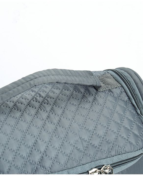 Babyhug 2-in-1 Quilted Sling cum Tote Diaper Bag for Travel - Spacious, Stylish, and Multifunctional| Adjustable Shoulder Strap| Insulated Bottle Pouches| Water Resistant| Carry Handle - Blue