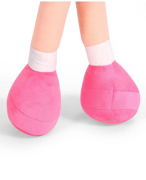 Babyhug Winky Doll with Cute Dress, Matching Hat & Stitched Shoes Height 80 cm - Pink| Ideal Snuggle Toy| Safe & Interactive| Removable Dress| Imaginative Play & Storytelling| BIS Certified