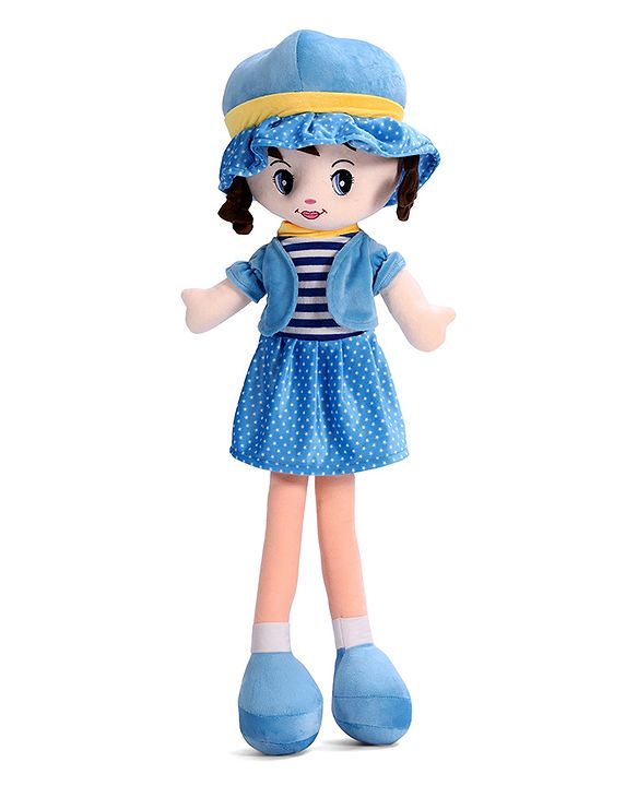 Babyhug Winky Doll with Cute Dress, Matching Hat & Stitched Shoes Height 80 cm - Pink| Ideal Snuggle Toy| Safe & Interactive| Removable Dress| Imaginative Play & Storytelling| BIS Certified