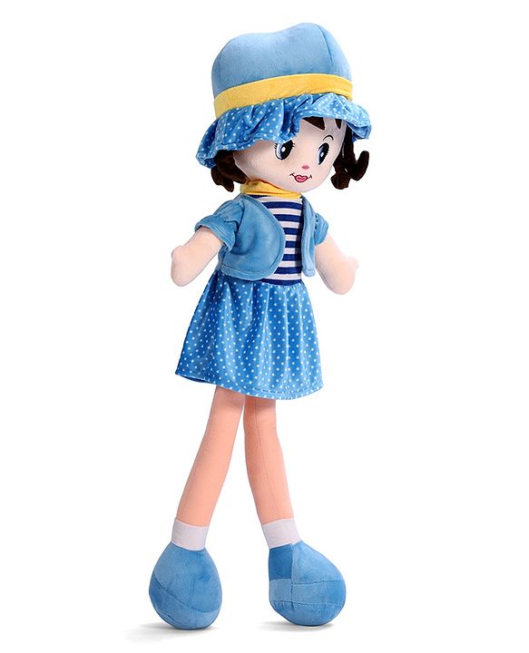Babyhug Winky Doll with Cute Dress, Matching Hat & Stitched Shoes Height 80 cm - Pink| Ideal Snuggle Toy| Safe & Interactive| Removable Dress| Imaginative Play & Storytelling| BIS Certified