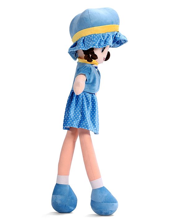 Babyhug Winky Doll with Cute Dress, Matching Hat & Stitched Shoes Height 80 cm - Pink| Ideal Snuggle Toy| Safe & Interactive| Removable Dress| Imaginative Play & Storytelling| BIS Certified