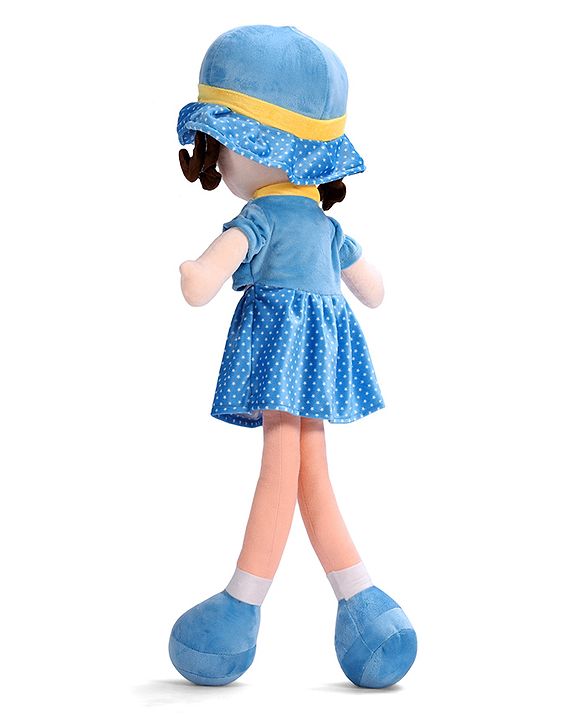 Babyhug Winky Doll with Cute Dress, Matching Hat & Stitched Shoes Height 80 cm - Pink| Ideal Snuggle Toy| Safe & Interactive| Removable Dress| Imaginative Play & Storytelling| BIS Certified