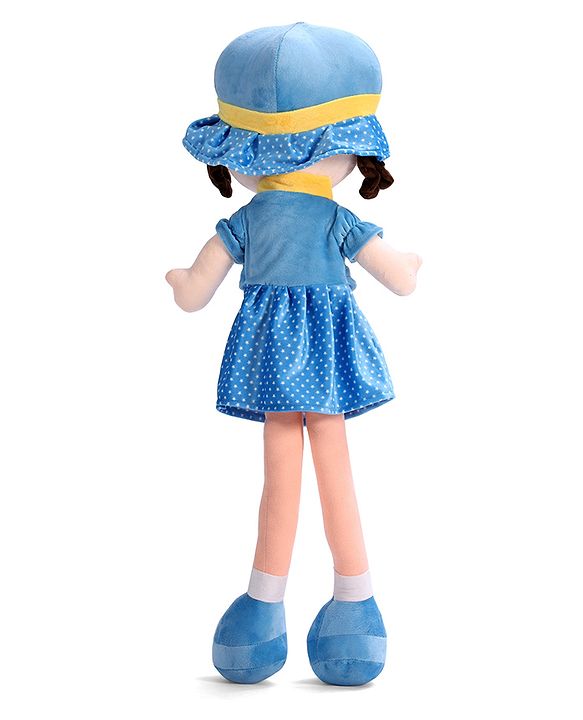 Babyhug Winky Doll with Cute Dress, Matching Hat & Stitched Shoes Height 80 cm - Pink| Ideal Snuggle Toy| Safe & Interactive| Removable Dress| Imaginative Play & Storytelling| BIS Certified